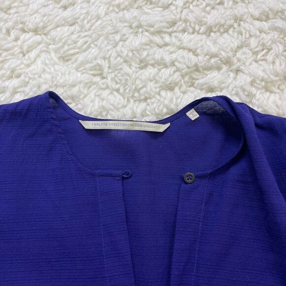 Anthropologie Twelfth Street by Cynthia Vincent Silk Long Sleeve Blouse Pullover - Picture 2 of 5